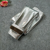 Baby Girls Leggings Metallic Gold Silver Punk Pants 2-10 Years