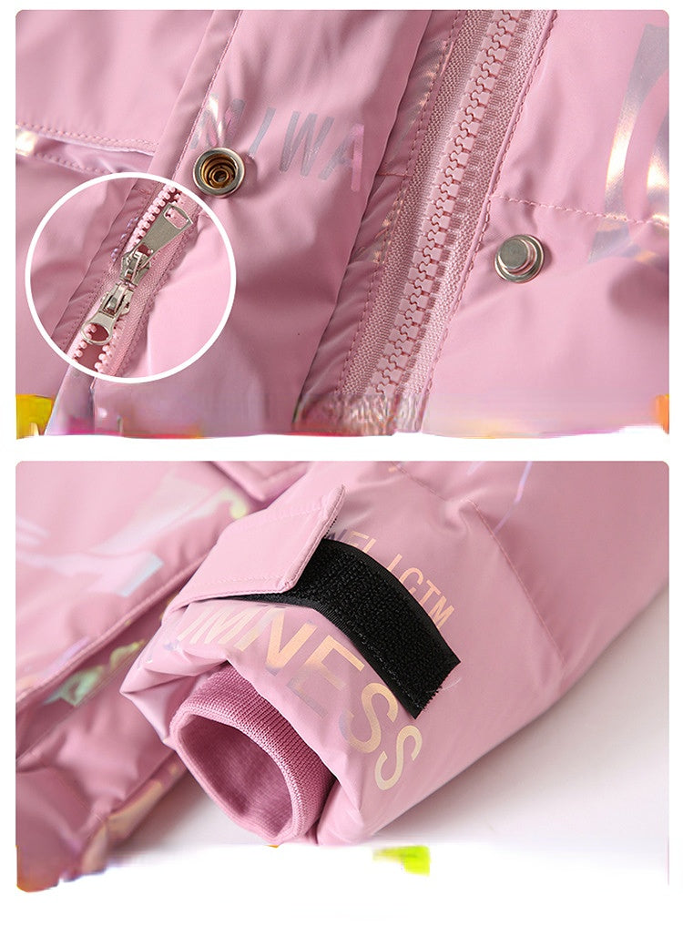 Kid Girls Down Jacket Extra Thick Wash Out Jacket Coats