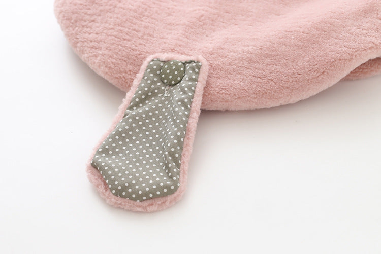 Baby Girl Hooded Cotton Wool Spring Winter Velvet Vest Coats