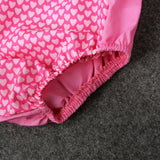 Baby Girl Jumpsuit Pink Tie Heart Glitter Halter Valentine Rompers