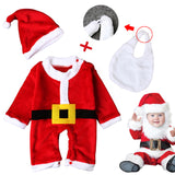 New Baby Christmas Dress with Hat Cute 3 Pcs