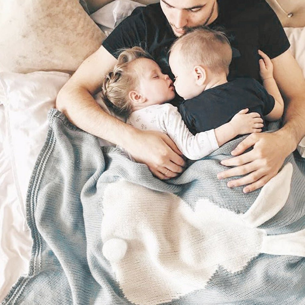 Baby Blanket Knit Bunny Ears Stuff Envelope Newborns Pajamas