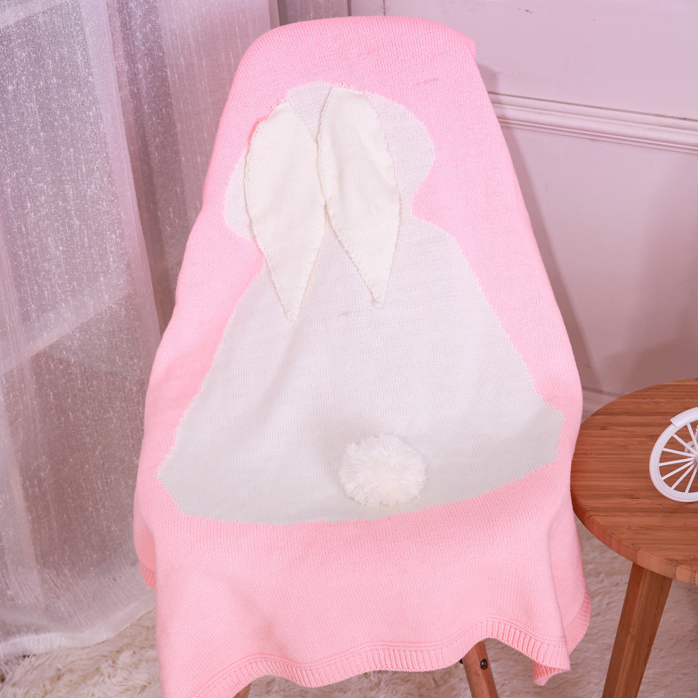 Baby Blanket Knit Bunny Ears Stuff Envelope Newborns Pajamas