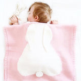Baby Blanket Knit Bunny Ears Stuff Envelope Newborns Pajamas