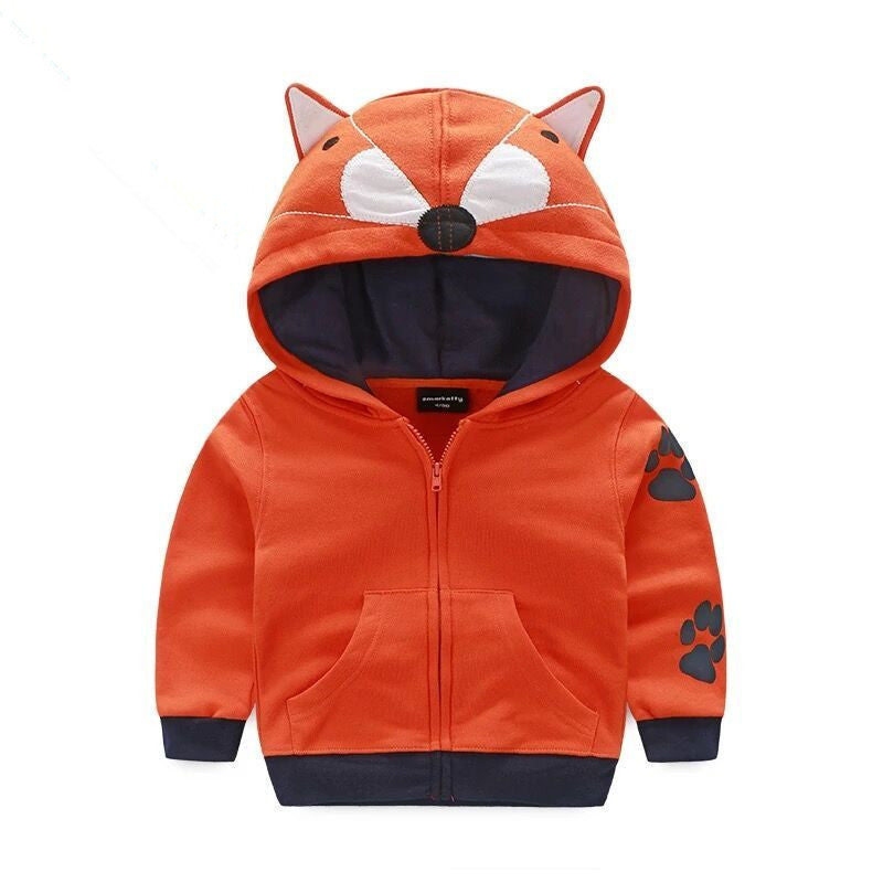 Kid Baby Boys Girls Fall Jacket Casual Long Sleeve Cartoon Coats