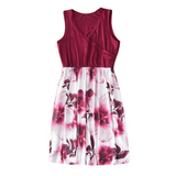 Family Matching Parent-child Printed Sleeveless Summer Dresses