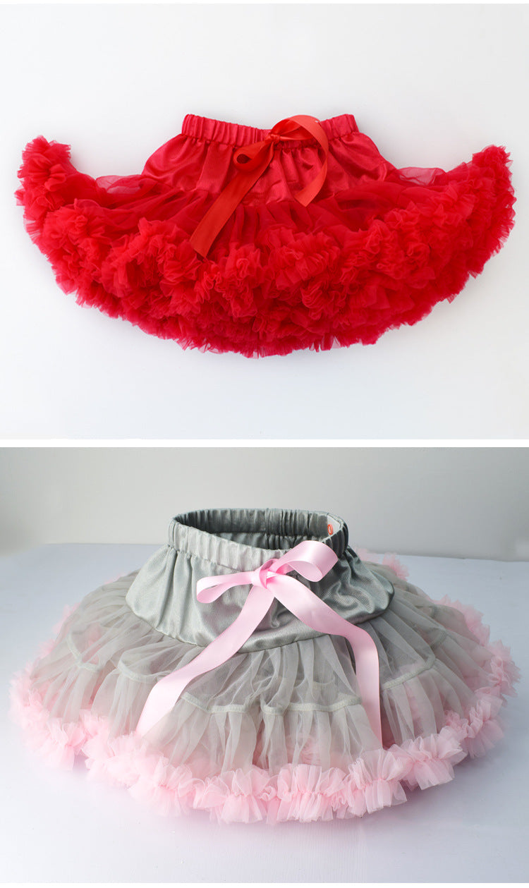 Kid Baby Girl Gauze Princess Autumn Winter Skirt