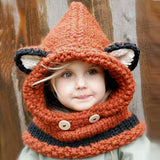 Girl Hats 3D Animal Cute Funny Dinosaur Handmade Knitted Scarf