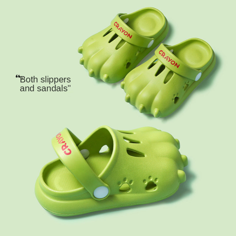 Kids Slippers 3D Dinosaur Claws Non-slip Beach Shoes