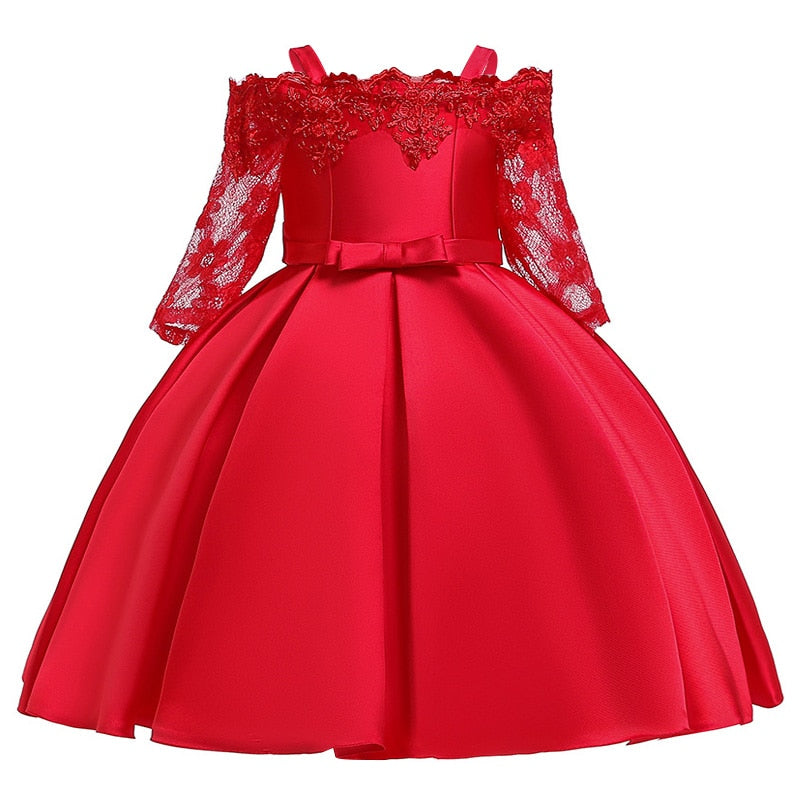 Girl 3D Flower Princess Birthday Patry Formal Ball Gown Dress 3-10 Y