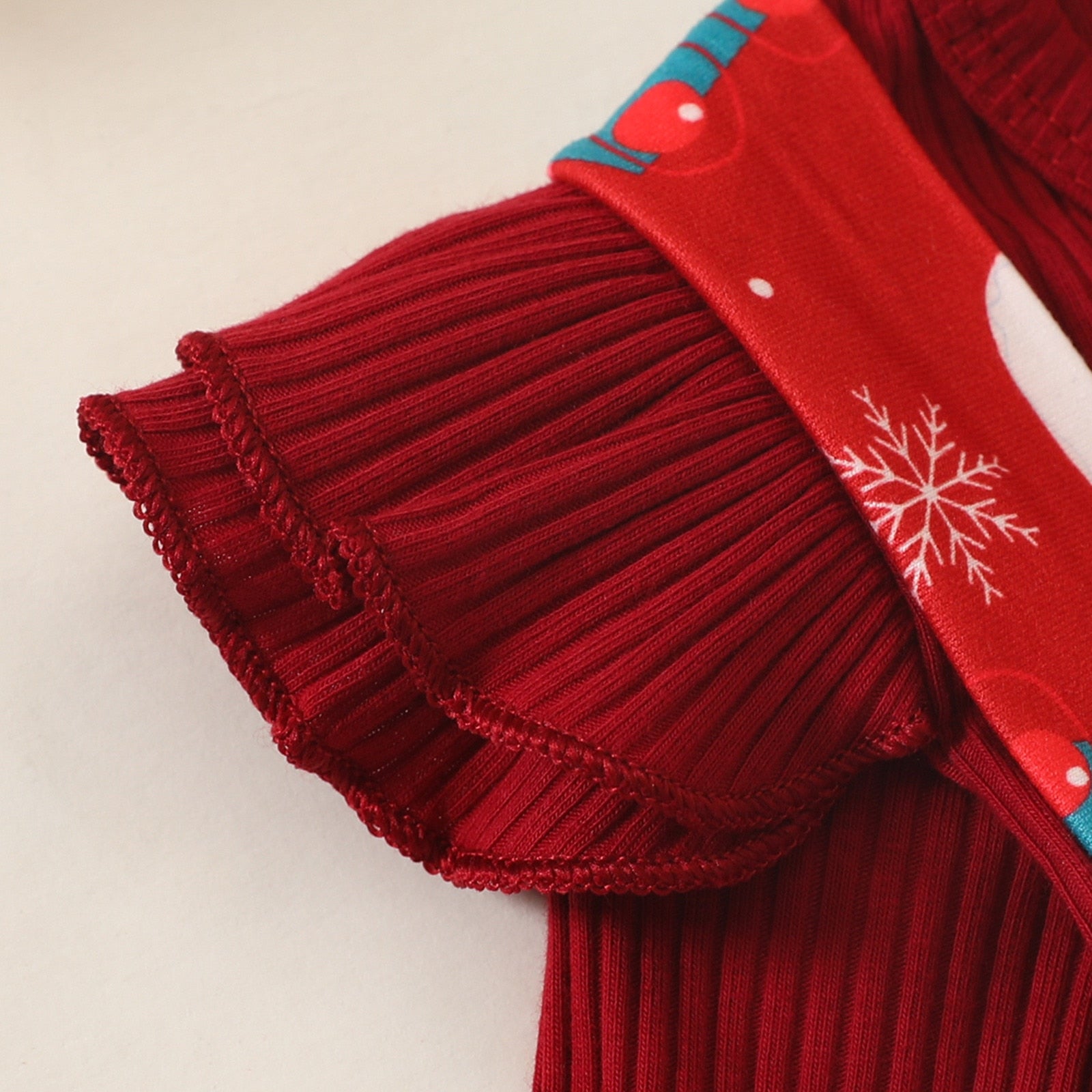 Baby Girl Christmas Long Sleeve Tops+Bowknot Suspender Skirt+Headband 3 Pcs Sets