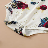 Sweet Baby Girl Long-Sleeve Floral Jumpsuit+Solid Dress+Headband 3Pcs - honeylives