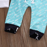 Baby Boy Girl Deer Print Set With Pocket 2 Pcs Set