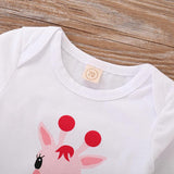 Baby Girl Set Cute Giraffe Pink Dot 2 Pcs