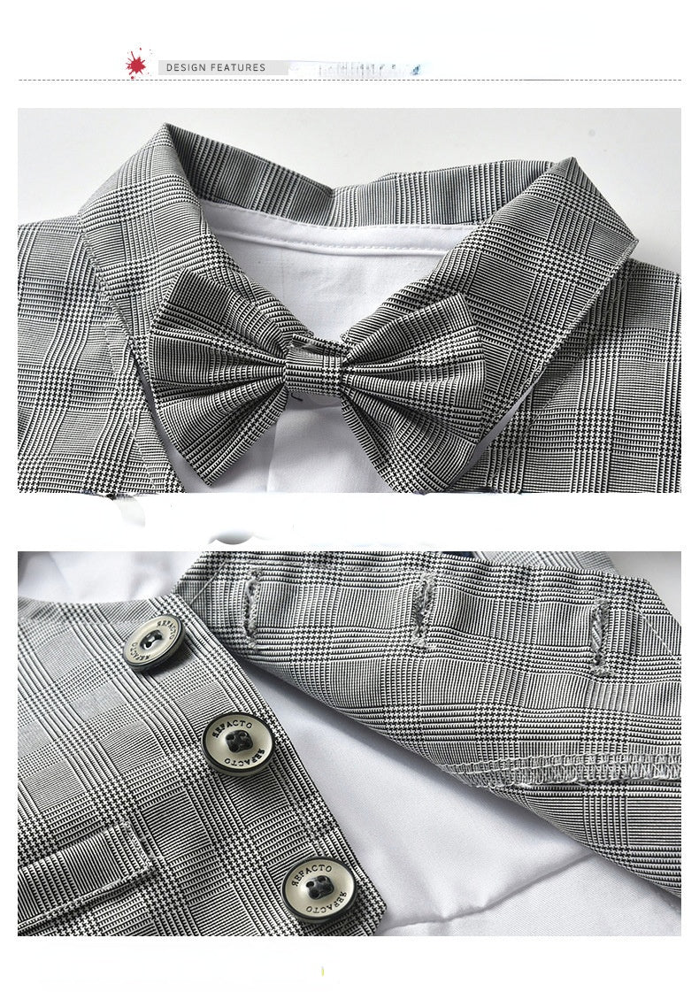 Baby Boy Onesie Gentleman Short Sleeve Climbing Suit Rompers