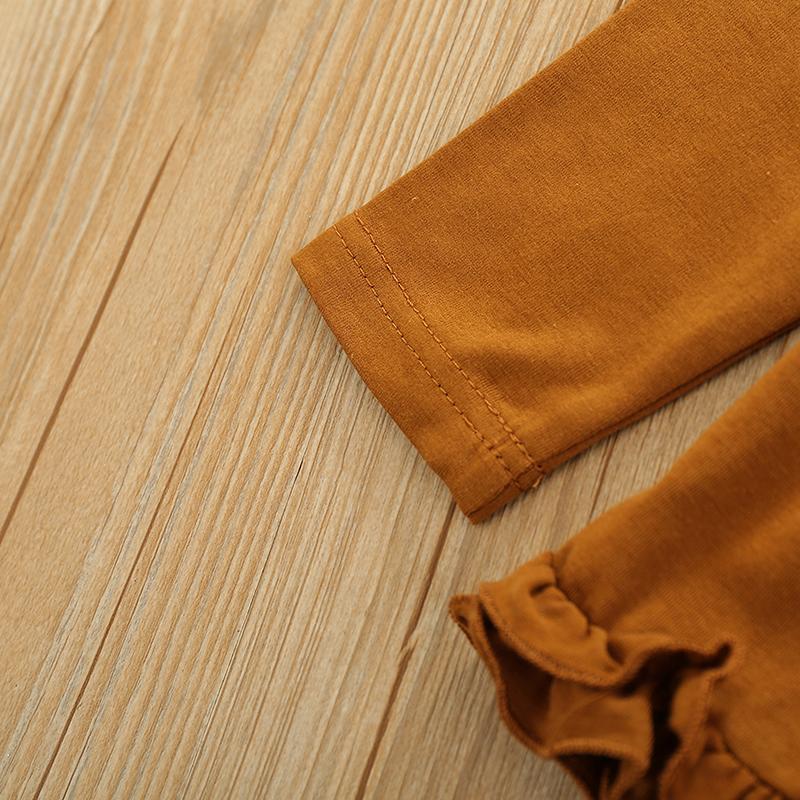 Toddler Baby Girl Long Sleeve Ruffle Leopard Suits 3 Pcs Sets