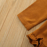 Toddler Baby Girl Long Sleeve Ruffle Leopard Suits 3 Pcs Sets