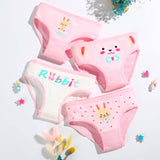 Kid Baby Girl Cotton Underwear Panties Cute Soft Breathable 4 Pieces/Lot