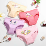 Kid Baby Girl Cotton Underwear Panties Cute Soft Breathable 4 Pieces/Lot