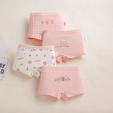 Kid Girl Cotton Cute Soft Underwear 4 Pieces/Lot 2-12Y