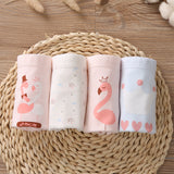 Kid Girl Cotton Cute Soft Underwear 4 Pieces/Lot 2-12Y