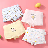 Kid Girl Cotton Cute Soft Underwear 4 Pieces/Lot 2-12Y