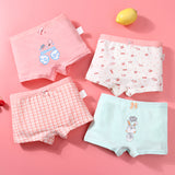 Kid Girl Cotton Cute Soft Underwear 4 Pieces/Lot 2-12Y