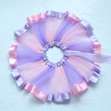 Kid Baby Girl Princess Rainbow Mesh Tutu Skirts