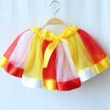 Kid Baby Girl Princess Rainbow Mesh Tutu Skirts