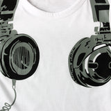 Kid Baby Boys Summer Earphone Printed Short Sleeve T-shirt Shorts