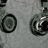 Kid Baby Boys Summer Earphone Printed Short Sleeve T-shirt Shorts