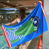 Kid Thick Bath Towel Cartoon Printing Large Cotton Beach Bath Pajamas