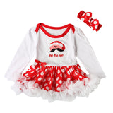Christmas Baby Girls Dress Newborn Costumes Santa Claus Dresses