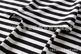 Family Matching Parent-child Black and White Stripe Casual Dress