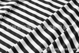Family Matching Parent-child Black and White Stripe Casual Dress