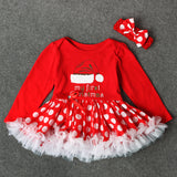 Christmas Baby Girls Dress Newborn Costumes Santa Claus Dresses