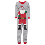 Boys Spring Christmas Santa Claus Long-sleeved Home Wear Pajamas 2 Pcs
