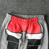 Boys Spring Christmas Santa Claus Long-sleeved Home Wear Pajamas 2 Pcs