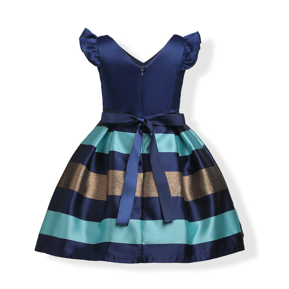 Kid Girl European American Christmas Party Princess Dresses