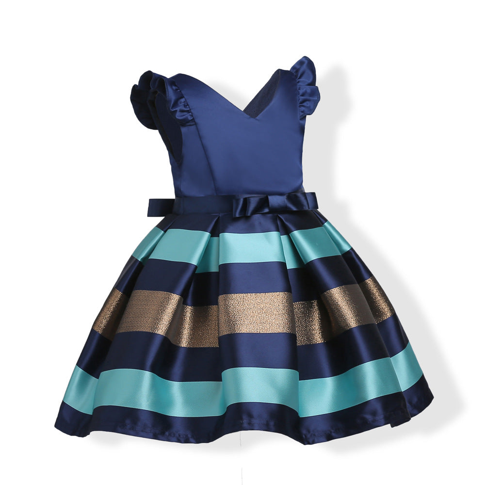 Kid Girl European American Christmas Party Princess Dresses