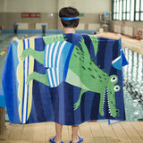 Kid Thicken Cartoon Cotton Bath Beach Towel Compressed Pajamas