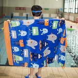 Kid Thicken Cartoon Cotton Bath Beach Towel Compressed Pajamas