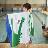 Kid Thicken Cartoon Cotton Bath Beach Towel Compressed Pajamas