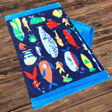 Kid Baby Pure Cotton Towel Poncho Gym Sports Hooded Mermaid Bathrobe Pajamas
