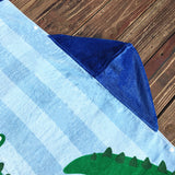 Kid Baby Pure Cotton Towel Poncho Gym Sports Hooded Mermaid Bathrobe Pajamas