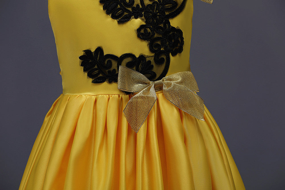 Kid Girl Long Runway Princess Prom Wedding Dresses