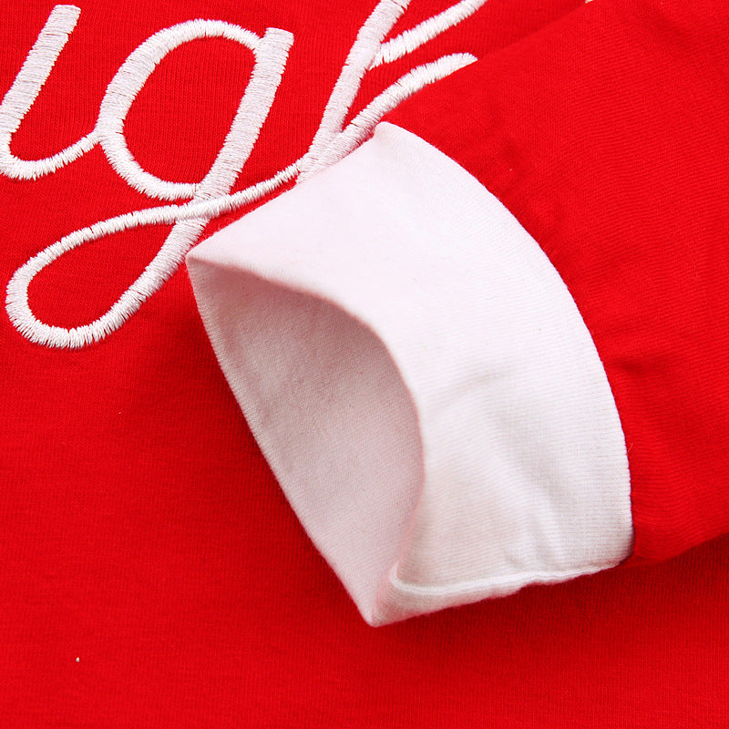 Kids Spring Autumn Christmas Long Sleeve Stripe Pajamas 2 Pcs