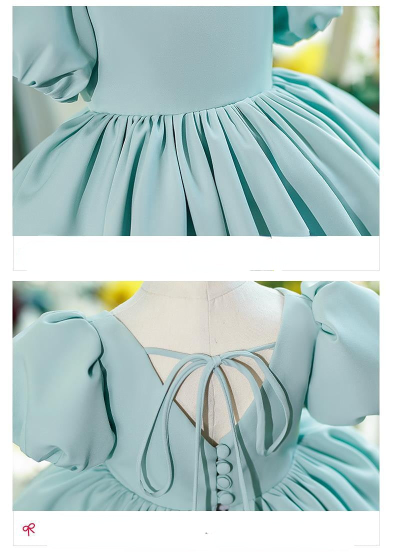 Kid Baby Girl Princess Birthday Snatch Host Flower Dresses