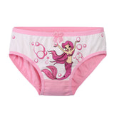 Kid Girl Mermaid Printed Cartoon Soft Kawaii Underwear 4 Pieces/Lot