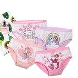 Kid Girl Mermaid Printed Cartoon Soft Kawaii Underwear 4 Pieces/Lot